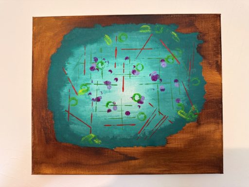Emerald Rhythm: Abstract Harmony