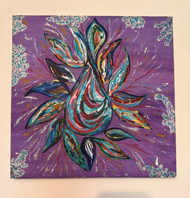 Enchanted Pear: Abstract Botanical Elegance