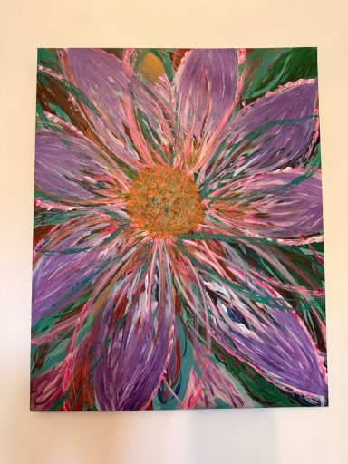 Radiant Bloom Abstract Floral Elegance
