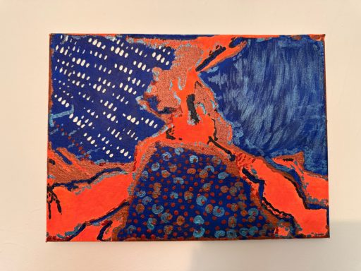 Crimson Current: Abstract Energy